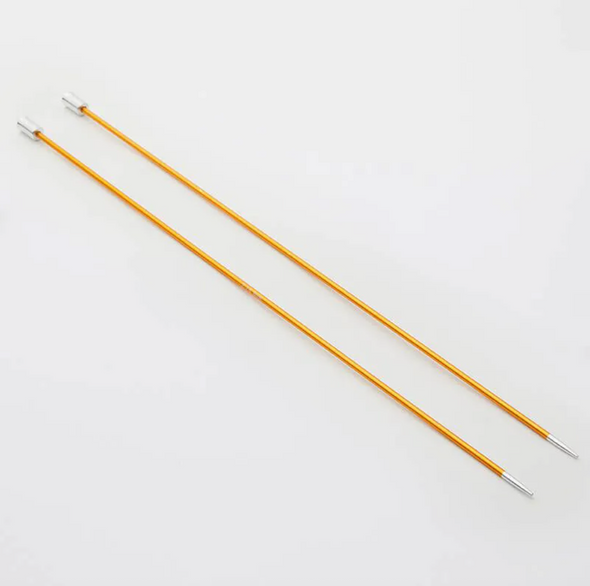 Knit Pro Zing Aiguilles droites 25 cm (10 pouces)