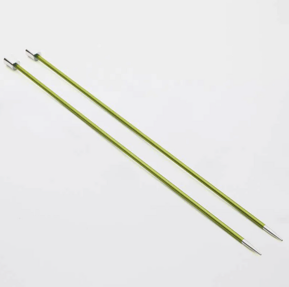 Knit Pro Zing Aiguilles droites 25 cm (10 pouces)