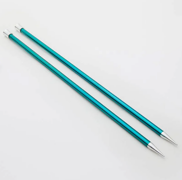 Knit Pro Zing Aiguilles droites 25 cm (10 pouces)