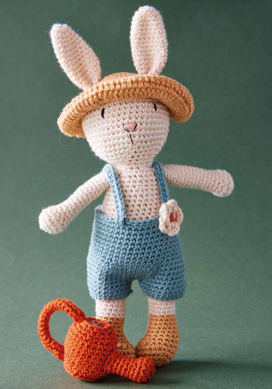 Patron de l'amigurumi Le lapin jardinier - Phildar