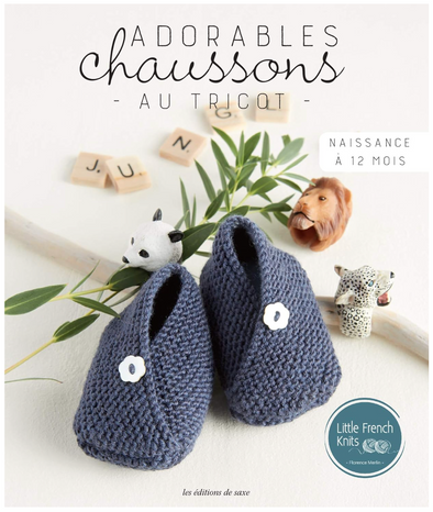 Livre Adorables chaussons au tricot