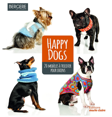 Livre Happy Dogs 20 modèles à tricoter pour chiens