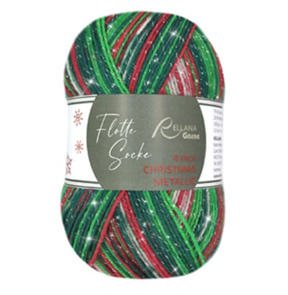 Laine de Noël Rellana Garne Flotte Socke