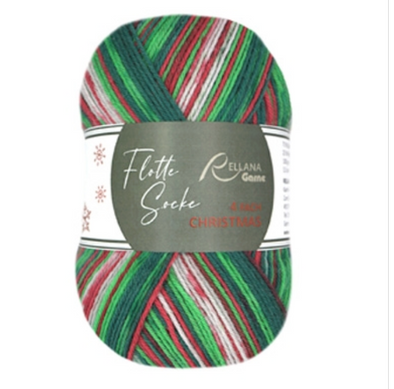 Laine de Noël Rellana Garne Flotte Socke