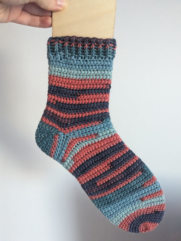 Atelier de chaussettes (bas) au crochet