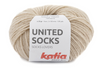 Katia United Socks, une laine à bas de calibre Fingering en petite quantité pour réaliser vos chaussettes colorés!  Coloris Beige très neutre.