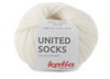 Katia United Socks, une laine à bas de calibre Fingering en petite quantité pour réaliser vos chaussettes colorés!  Coloris blanc.