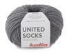 Katia United Socks, une laine à bas de calibre Fingering en petite quantité pour réaliser vos chaussettes colorés!  Coloris Gris foncé, un gris assez foncé, mais pas charcoal.