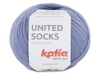 Katia United Socks, une laine à bas de calibre Fingering en petite quantité pour réaliser vos chaussettes colorés!  Coloris Mauve clair, lavande, bleu mauve.