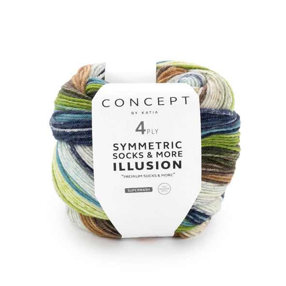Katia Symmetric Socks & more - Illusion