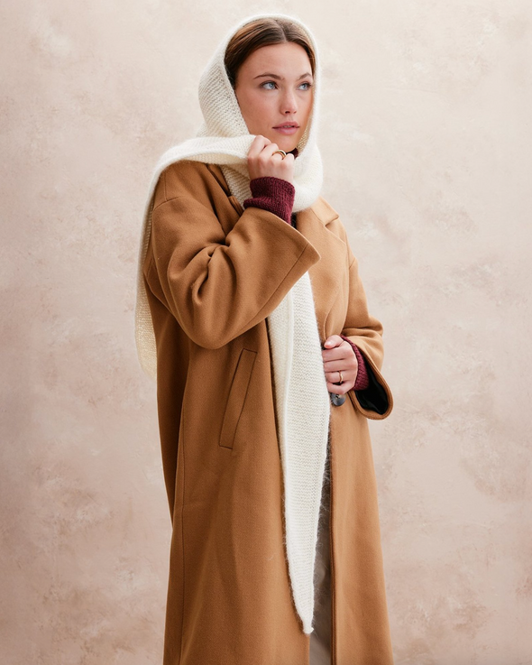 Patron de l'écharpe à capuche Valentine - Phildar