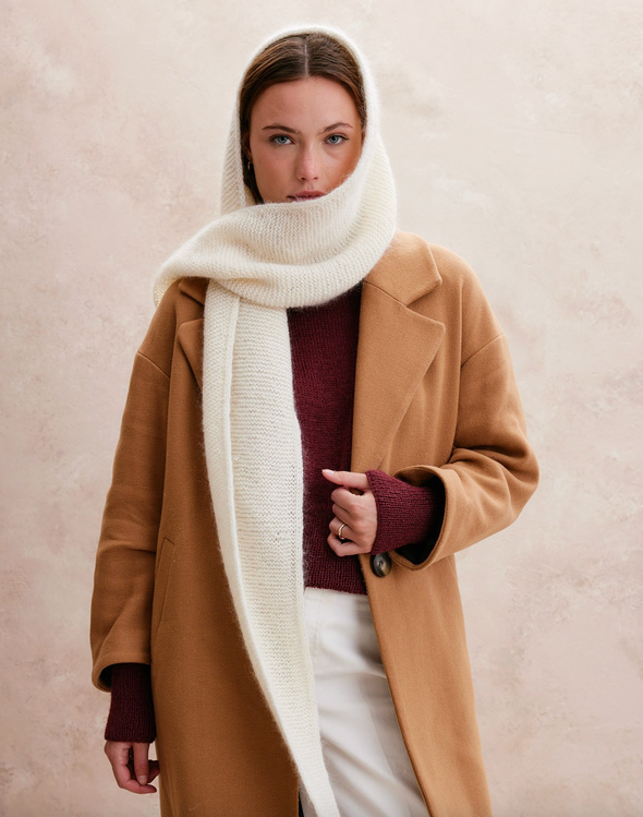 Patron de l'écharpe à capuche Valentine - Phildar