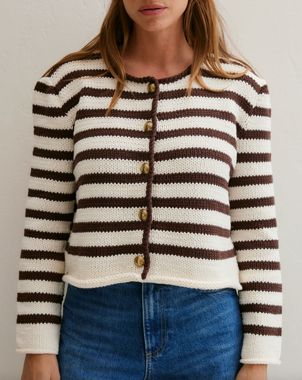 Patron du gilet marinière Olivia - Phildar