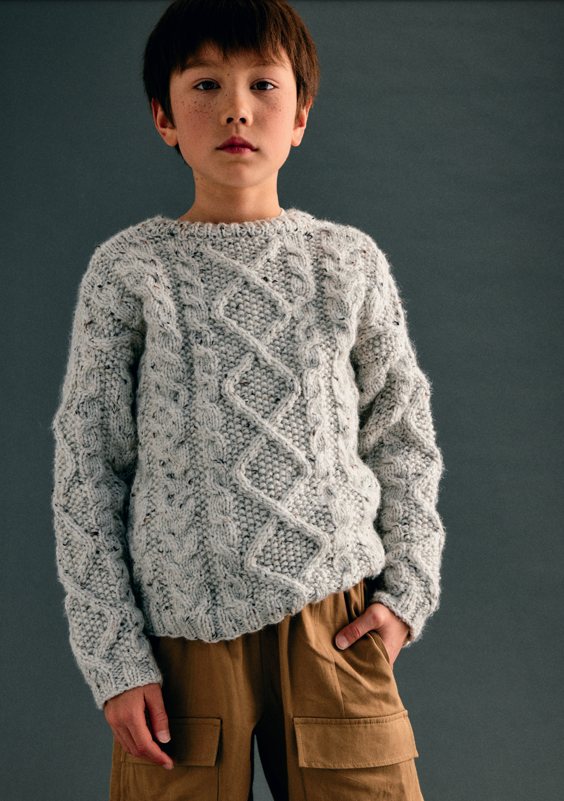 Pull Sans Manches En Tricot Uni Pour Garçon Gris - 3 Ans C573 P255436 Pull Sans Manches En Tricot Uni Pour Garçon Gris - 3 Ans C573 P255436