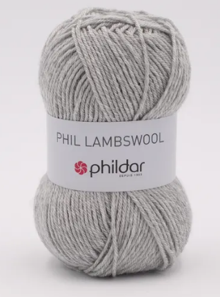 Laine Lambswool de Phildar gris