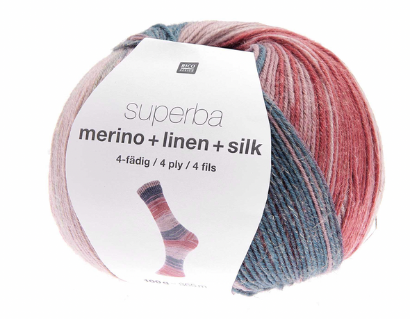 Rico Yarns Superba Merino + Linen + Silk 4ply