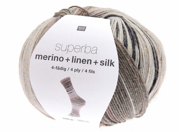 Rico Yarns Superba Merino + Linen + Silk 4ply