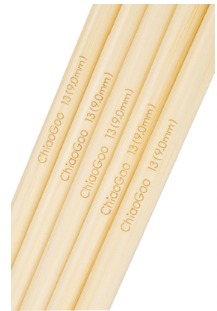 ChiaoGoo Aiguilles double pointe en bambou 20 cm (8 pouces)