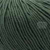 Merino 120 de Lang Yarns, une laine de mérinos fine, extradouce et traitée supewash. De calibre DK, elle se tricote avec des aiguilles 3.5 à 4 mm. Coloris Forest Moss, ou mousse de forêt, un vert foncé avec une touche de gris à l'intérieur.